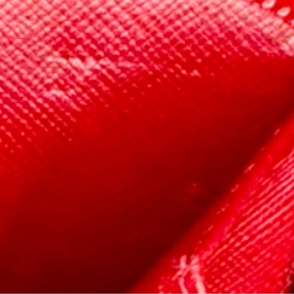 Prada Red Nylon & Saffiano Leather Zip Compact Wallet - Picture 10 of 10